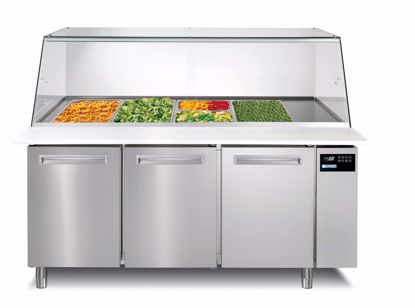 Saladette SALSPRING 3RV 3 DEURS - Afinox